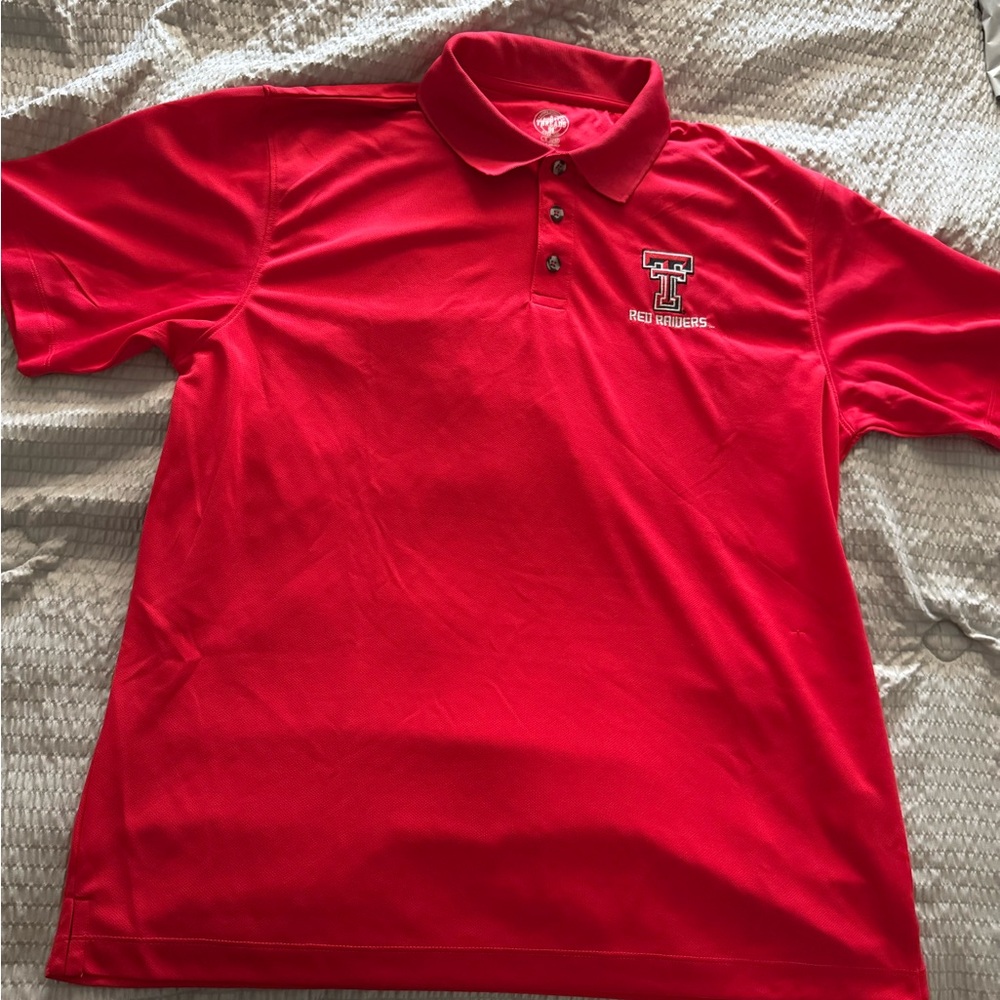 Texas Tech Red Raiders Golf Polo Collared Shirt Size L